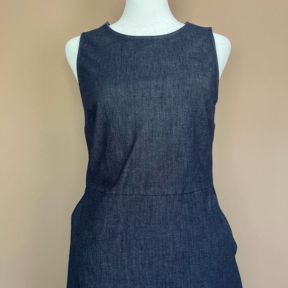 {Banana Republic Factory} Sleeveless Denim Dress in Blue - Women's 0 - Picture 2 of 11